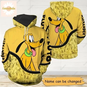 Disney Pluto Personalized 3D HOODIE Best Price US Size Dad Gift Mother Day Gift - Picture 1 of 3