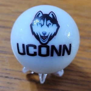 UCONN UNIVERSITY OF CONNECTICUT MARMOR COLLEGE SHOOTER 1" GRÖSSE & STÄNDER HUSKYS - Bild 1 von 3