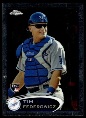 2012 Topps Chrome Tim Federowicz Rookie Los Angeles Dodgers #157 - Image 1 of 2