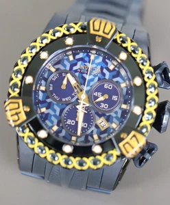 INVICTA Reserve Uomo 53mm Acciaio Inox + Corda Quadrante Oro Z60 Quarzo 36595. - Foto 1 di 6