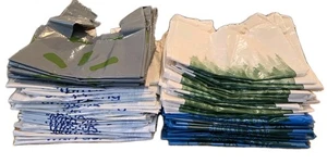 Lot of 90 Reusable Thick Plastic Grocery Store Bags (Used Once) Crafts Upcycle - Picture 1 of 7