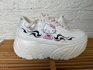 Bershka White Hello Kitty Plateau Sneaker Damen EU 36 - Bild 1 von 10