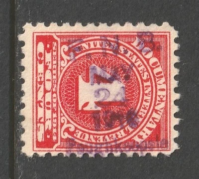 Scott # R210, Used, F, 4¢ Documentary, First National Bank, Poughkeepsie, NY - Image 1 of 3