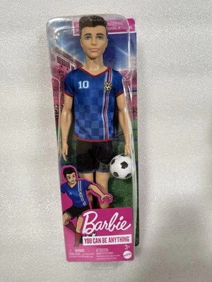 Muñeca de fútbol Barbie Ken, uniforme #10 con balón de fútbol y botines nueva Foto 1 de 4