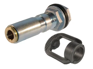 Rundumleuchten-Halterung mit Gewindestutzen und Kontermuttern - Montagesockel - Bild 1 von 1