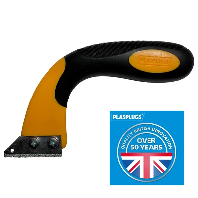 PLASPLUGS HEAVY DUTY TUNGSTEN FLOOR WALL TILE TILING GROUT RAKE SCRAPER REMOVER - Image 1 of 4
