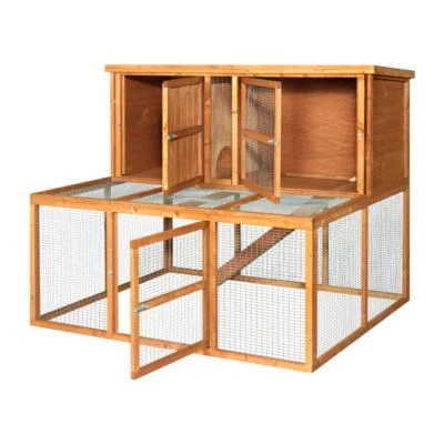 THE HUTCH COMPANY 4 Fuß Kendal Luxus Hütte und Lauf Combo