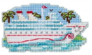 Winterkreuzfahrt 2025 Mill Hill Winterurlaub gezählt Kreuzstich Ornament Kit - Bild 1 von 1