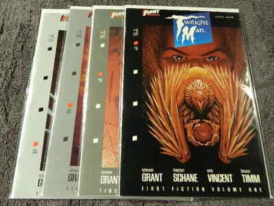 1989 FIRST Comics TWILIGHT MAN #1-4 Complete Limited Set - STEVEN GRANT - VF/MT - Image 1 of 4