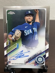 2021 Topps Chrome Aaron Fletcher On Card Autograph Rookie Card RC