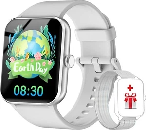 Smart Watch Fitness Tracker with 24/7 Heart Rate, Blood Oxygen Graphite - Photo 1 sur 6