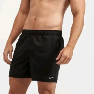 Nike Swimming Plus Volley 5 Inch Beach Shorts Trunks Black Size 3XL Adults - Picture 1 of 5
