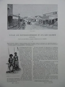Voyage aux Nouvelles-Hébrides et aux îles Salomon Océanie Le Tour du Monde 1893 - Bild 1 von 12