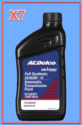 7 Quarts Auto. Transmission Fluid ATF AcDelco GMC OEM Full Synthetic Dexron VI Foto 1 de 3