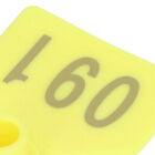 HDA 100 ensembles étiquette auriculaire bétail numérotée animal porc étiquette auriculaire plastique jaune