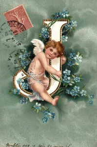 Angelo, Angel - Alfabeto Lettera "J" - Alphabet Letter "J" - Rilievo - A030 - Imagen 1 de 2
