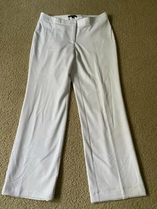 Karen Kane Lifestyle Women Size 12 White Lined Flat Pant (B1) - Picture 1 of 6