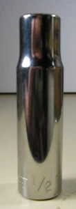 VINTAGE CRAFTSMAN #47521 1/2" DRIVE 12PT 1/2" SERIES INVERTED G1 DEEP SOCKET - Imagen 1 de 4