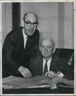 1961 Press Photo Ormond R. Bean Portland City Commissioner and C.E. Ocamb.