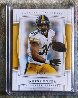 2019 PANINI JAMES CONNER TREASURES BASE 61/99 STEELERS NICE 👍 - Image 1 of 2