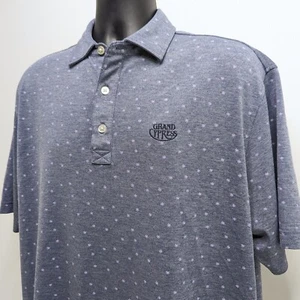 Camisa Polo FootJoy Grand Cypress Para Hombres Grande FJ Golf Gris Azul Por Todas Partes Flor - Imagen 1 de 7