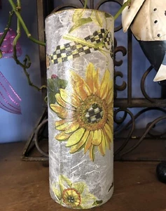 Mc Childs Inspired Glass Vase 9” X 3.5” - Picture 1 of 6