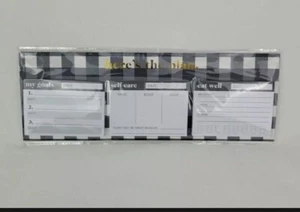 Daily Tracker Post-its 168 Sheets 3.5 in X 2.5 in New 066 Goals Meal Plan - Picture 1 of 3