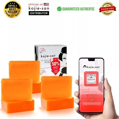 Kojie San Skin Lightening Soap Deep Pore Facial Cleansing 135g x 6 Bars