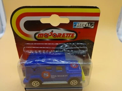 Majorette Mfg France Scale 1:57 Armored Blue Bank Security Truck - MIP - Image 1 of 4