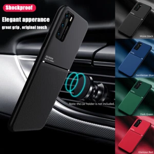 Magnetic Case For Huawei P60/P50/P40/P30 Lite Mate 20X Shockproof Silicone Cover - Picture 1 of 16
