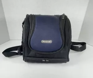 Nintendo Backpack DS Gameboy Small Travel Back Pack Carrying Case Bag Blue Black - Picture 1 of 18
