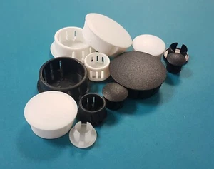 Nylon Locking Hole Plugs, Various Sizes Available, Push In Caps - Picture 1 of 8