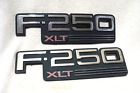 PAIR   1992-1996 Ford F-250 XLT Fender Emblems Both Sides  OEM   PAIR         P1