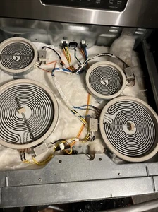 Juego completo quemador superior de vidrio para horno de cocina GE GENUINO modelo JB645RK1SS OEM - Imagen 1 de 3