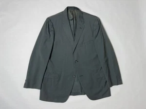 1960s Men's Blue Wool Suit Jacket Size 44R Sport Coat Blazer Retro Vintage - Picture 1 of 5