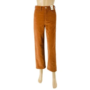 Pantalones Anchos De Tiro Alto Rectos De Mujer Levi's Marrón Ribcage W24 L27 - Imagen 1 de 16