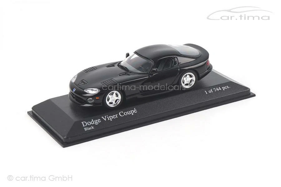 Dodge Viper Coupe 1993 Nera Minichamps 1:43 430144024 - Immagine 1 di 1