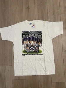 Vintage 90s Colorado Rockies Team Shirt Salem XL NEW TAGS 1995 Single Stitch - Picture 1 of 9