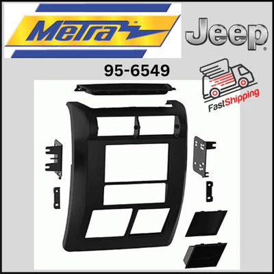 METRA 95-6549 / DOUBLE DIN RADIO DASH KIT / 1997-2002 JEEP WRANGLER  **NEW** - Image 1 of 4