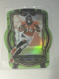 2022 Select Courtland Sutton #270 Club Level Lime Green #/299 Denver Broncos - Picture 1 of 2
