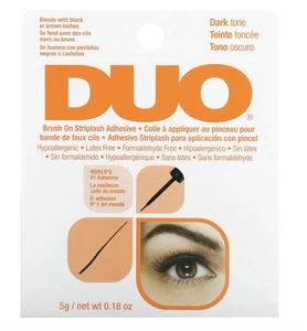 DUO Brush-On Liquid Eyelash Adhesive, Dark Tone 0.18 Oz - Picture 1 of 1