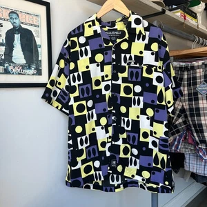 VINTAGE | Pelle Pelle Marc Buchanan Short Sleeve Button Down Shirt sz L - Picture 1 of 7