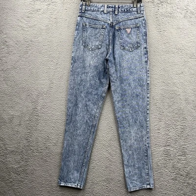 Vintage 80s 90s Georges Marciano Guess Womens 31 Distressed Denim Jeans Blue USA - Image 1 of 4