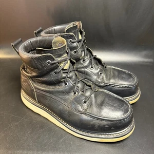 Red Wing Irish Setter 83652 Mokassinnaht Leder Arbeitsstiefel Schwarz Herren Größe 8 EE - Bild 1 von 8