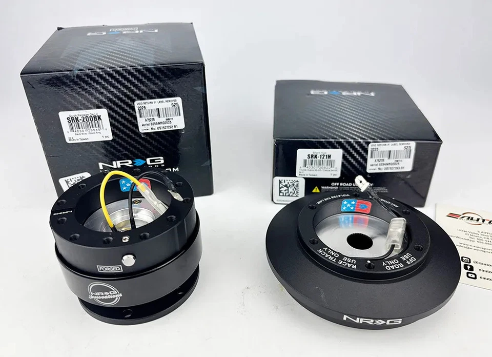 NRG Steering Wheel Quick Release Black Bottom Male Base