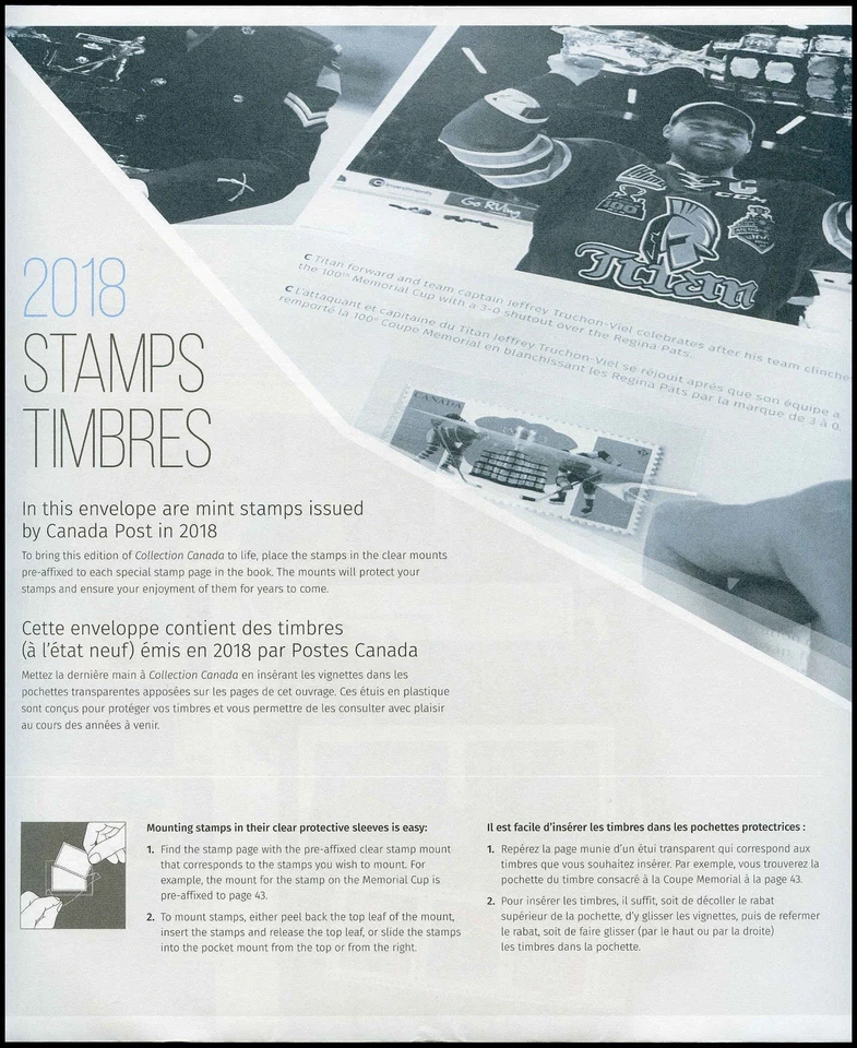 Canada Annual Stamps Collections: 2018, (Removed From Book) Full year MNH - Image 1 of 1