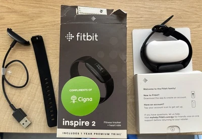 Fitbit Inspire 2 Heart Rate Monitor Health & Fitness Tracker Watch - Black - Image 1 of 2