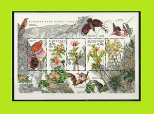 Slowakei 2012 Blumen - Nationalpark Niedere Tatra - Kleinbogen - postfrisch - Bild 1 von 2