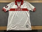 chicago fire MLS football shirt soccer jersey white kit 90’s vintage L F194