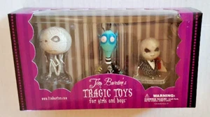 TRAGIC TOYS Tim Burton Nuevo en Caja De Colección 1ª Edición Pesadilla Antes de Navidad SET #2 - Imagen 1 de 4